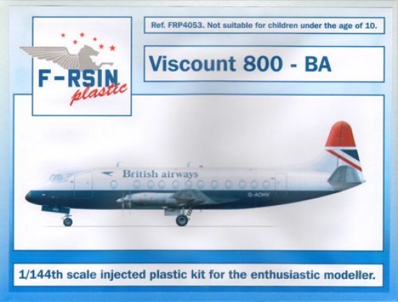 1/144 Viscount 800  British Airways (laser decals + silk-screen