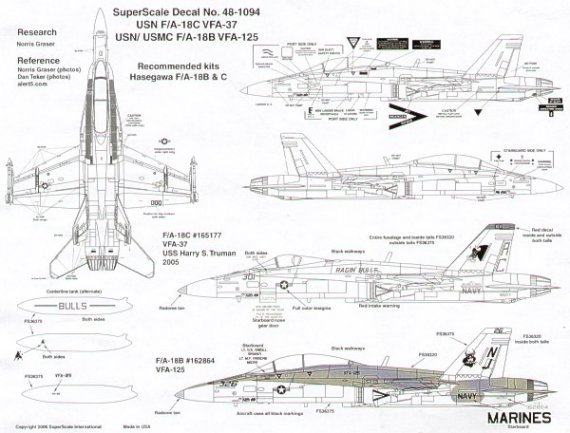 1/48 McDonnell Douglas F/A-18B/C, VFA-125, VFA-37