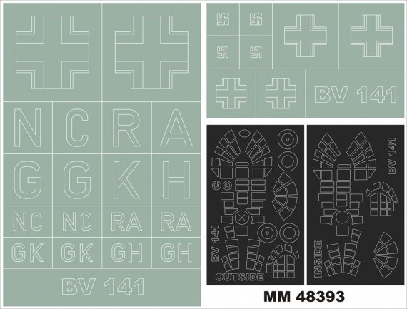 1/48 Blohm-und-Voss Bv 141 masks