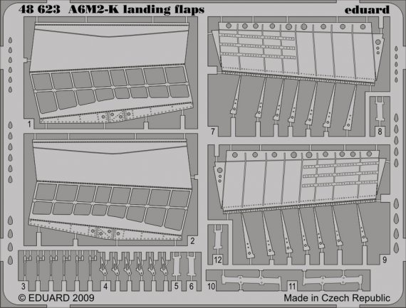1/48 A6M2-K Landing flaps (HAS)