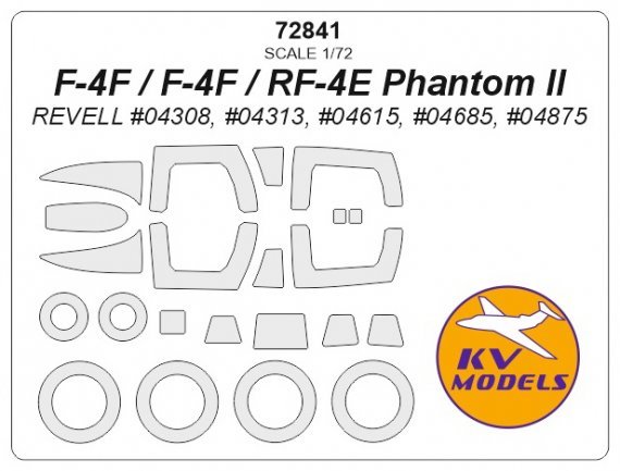 1/72 McDonnell F-4F / RF-4E Phantom masks for Revell