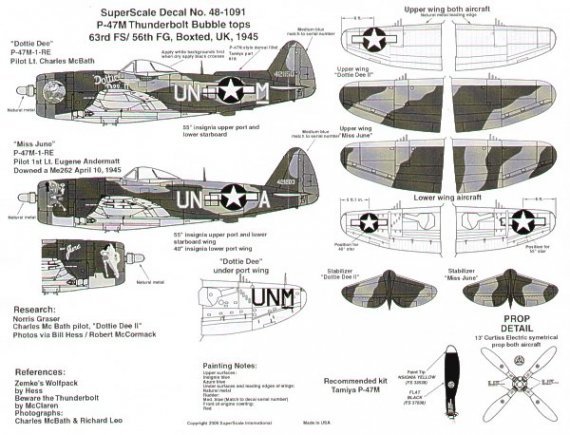 1/48 Republic P-47M Thunderbolt, 63rd FS/56th FG
