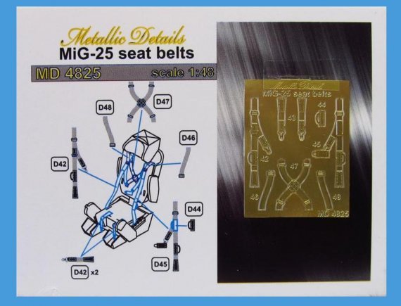 1/48 Mikoyan MiG-25 seat belts