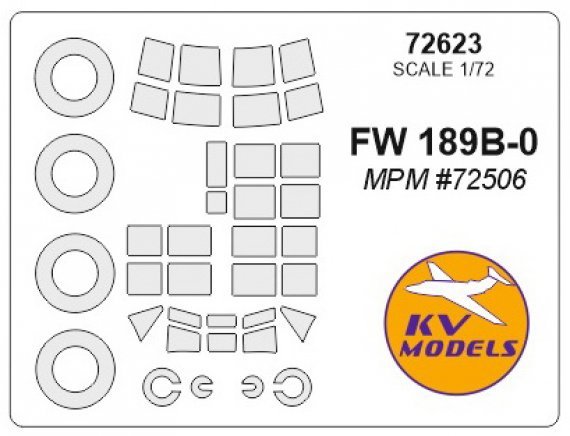 1/72 Focke-Wulf Fw-189B-0 masks