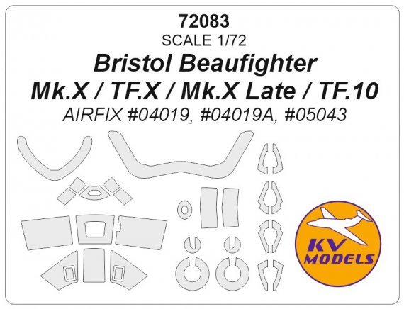 1/72 Bristol Beaufighter Mk.X / TF.X / Mk.X Late / TF.10 masks