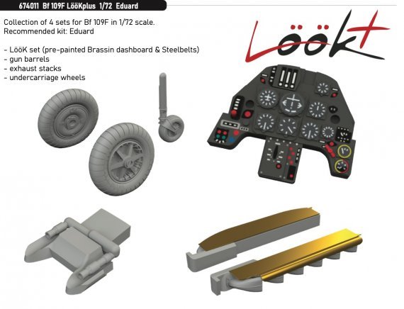 Brassin 1/72 Bf 109F LooKplus for Eduard