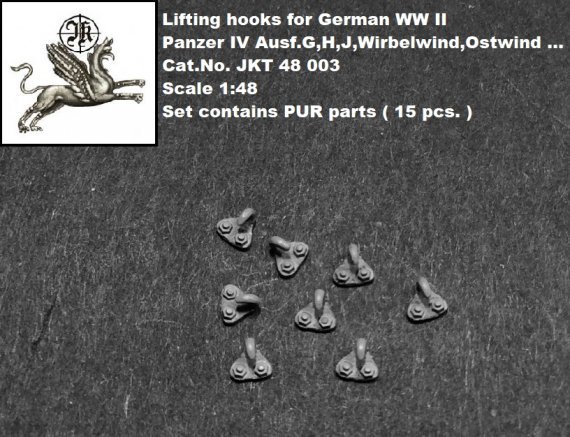 1/48 Lifting hooks for Pz. IV Ausf. G,H,J,Wirbelw.