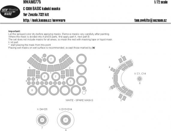 1/72 Mask C-130H BASIC