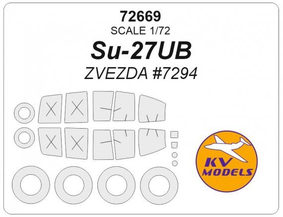 1/72 Sukhoi Su-27UB masks