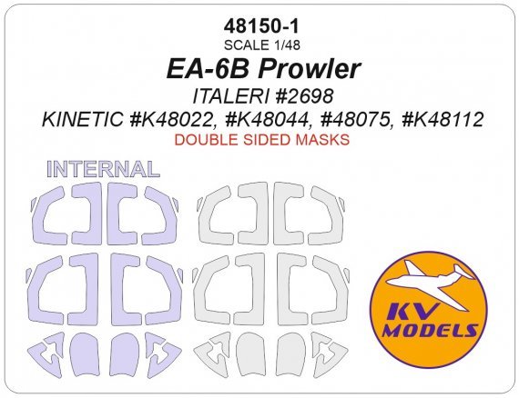 1/48 Grumman EA-6B Prowler mask for Italeri & Kinetic