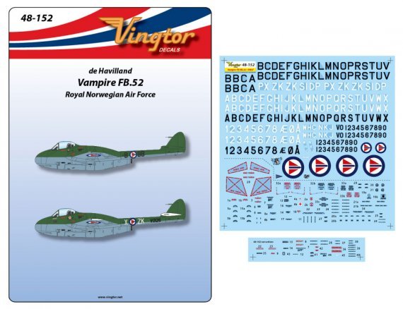 1/48 De Havilland Vampire FB.52 Rnaf