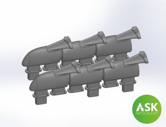 Art Scale �chappements Spitfire Mk.Vb 1/72 Type Fishtail
