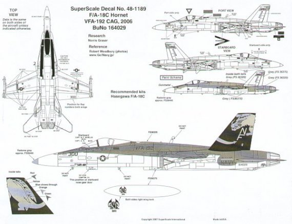 1/48 McDonnell Douglas F/A-18C Hornet VFA-192
