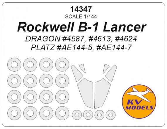 1/144 Rockwell B-1 Lancer masks