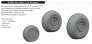 BRASSIN 1/72 B-25 wheels