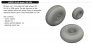 Brassin 1/48 UH-60 wheels for ICM