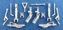 Train d'atterrissage m�tal Su-7 Su-22 Fitter 1/48