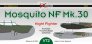 DK Decals De Havilland Mosquito NF.30 Decals 1/72