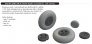 BRASSIN 1/32 Spitfire Mk.IX wheels 4 spoke smooth