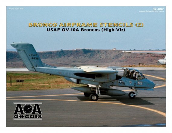 1/32 North-American/Rockwell OV-10A Broncos airframe stencils