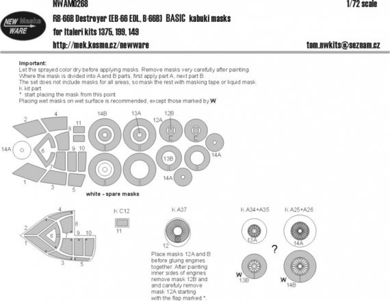 1/72 Mask RB-66B Destroyer BASIC