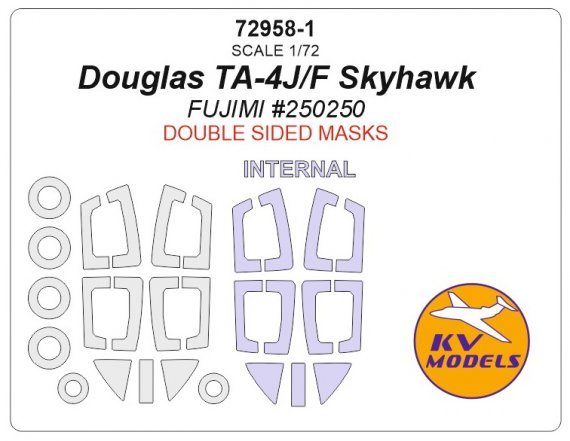 1/72 Douglas TA-4J/F Skyhawk Double-sided and wheels masks