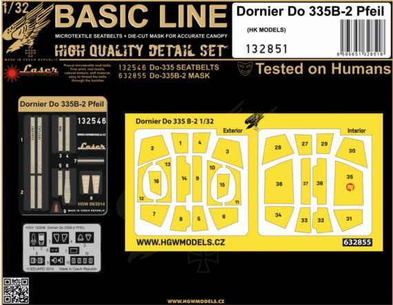 1/32 Dornier Do 335B-2 Pfeil HKM BASIC LINE