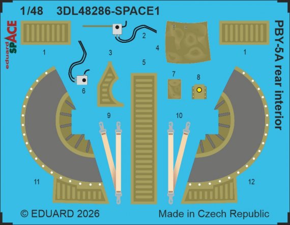 Eduard 1/48 PBY-5A Int�rieur Arri�re pour Eduard/Revell