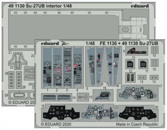 1/48 SET Su-27UB interior