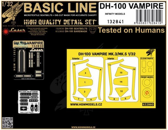 1/32 DH-100 Vampire BASIC LINE