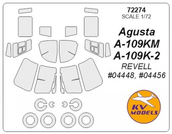 1/72 Agusta A-109K-2 / A-109KM paint masks