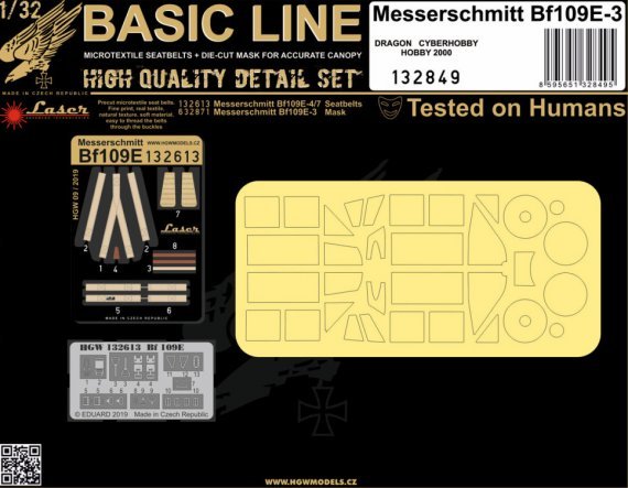 Messerschmitt Bf-109E Basic Line 1/32 Basic Line