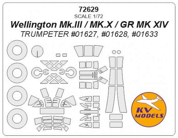 1/72 Vickers Wellington masks