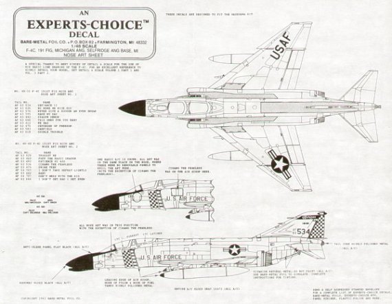 McDonnell F-4C Phantom 1/48 191st FIG Selfridge ANG