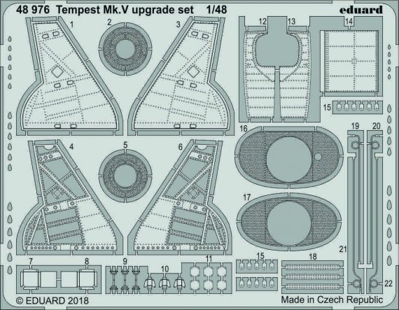 1/48 SET Tempest Mk.V upgrade set