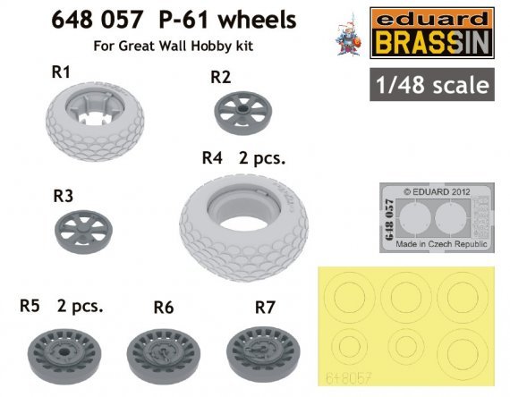 1/48 P-61 wheels (G.W.H.)