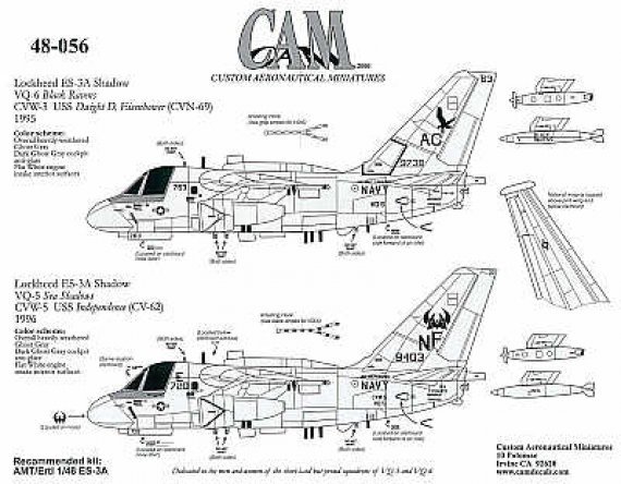 1/48 Lockheed S-3A Shadow VQ-6, VQ-5