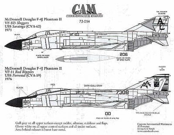 1/72 F-4J Phantom VF-103, VF-11
