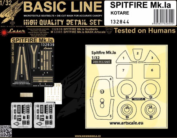 1/32 Supermarine Spitfire MK.IA Basic Line Basic Line