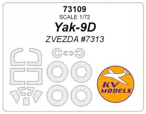 1/72 Yak-9D masks for Zvezda