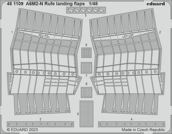 1/48 SET A6M2-N Rufe landing flaps