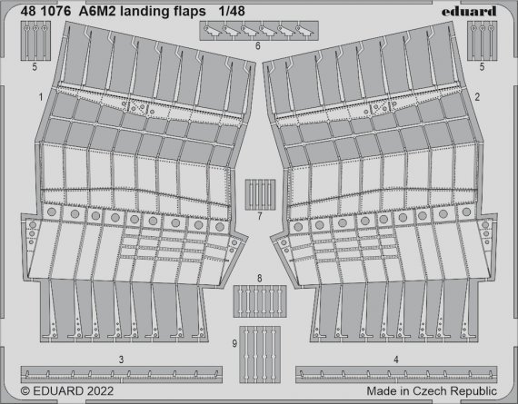 Mitsubishi A6M2 landing flaps 1/48