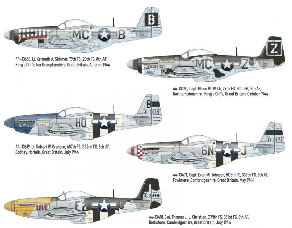 1/32 Decals P-51D-5 8th AF