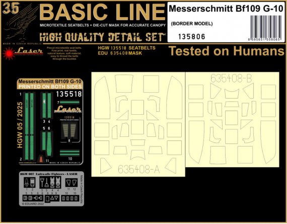 HGW Set D�taillage Bf-109G-10 1/35 Basic Line