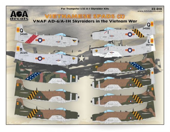 1/32 Vietnamese Spads  VNAF Douglas AD-6/A-1H Skyraiders