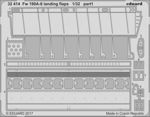 1/32 Fw 190A-8 landing flaps