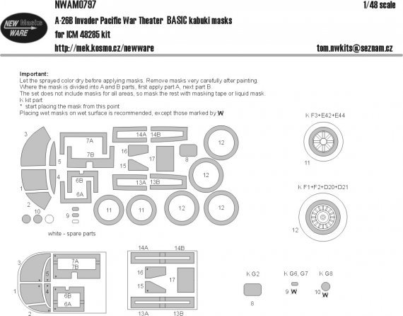 1/48 Mask A-26B Invader BASIC