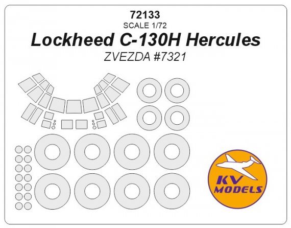 1/72 Lockheed C-130H Hercules + wheels masks
