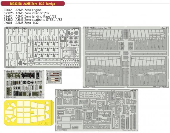 1/32 A6M5 Zero for Tamiya BigEd Set