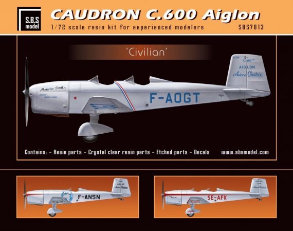 1/72 Caudron C.600 Aiglon Civilian